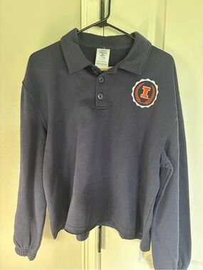 Rivalry Threads Navy Pullover with Orange Crest